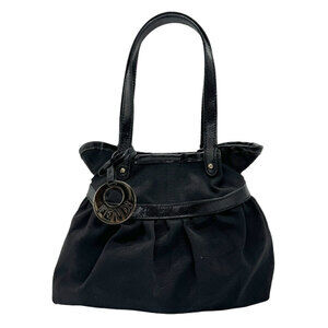 Fendi chefs canvas handbag black shoulder bag